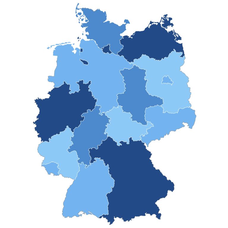Karte Außenwirtschaftsberatung Deutschland Karte mit Handwerkskammern und Außenwirtschaftsberatung Deutschland